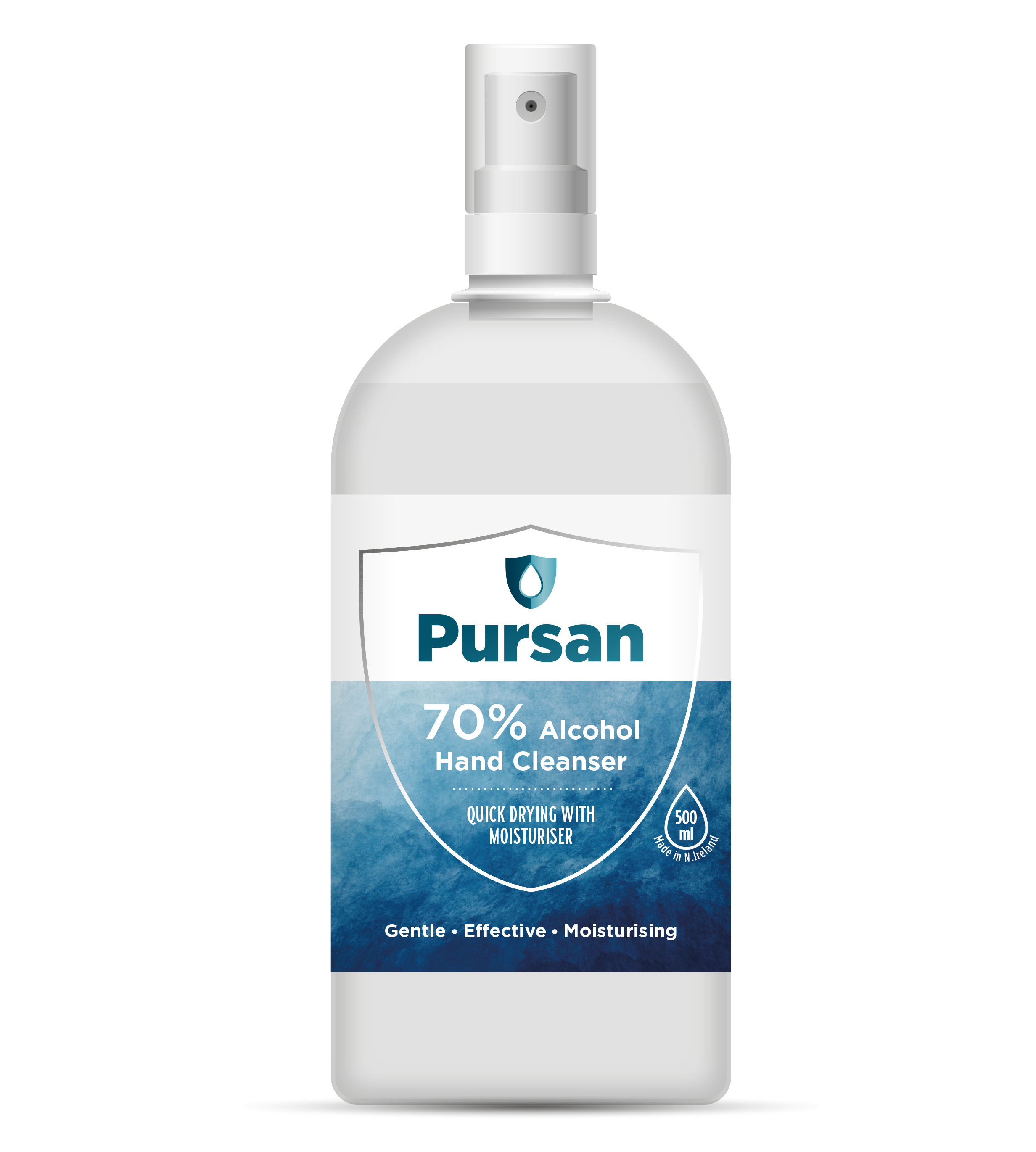 Pursan 70% Alcohol Hand Sanitizer 500ml Atomiser Spray
