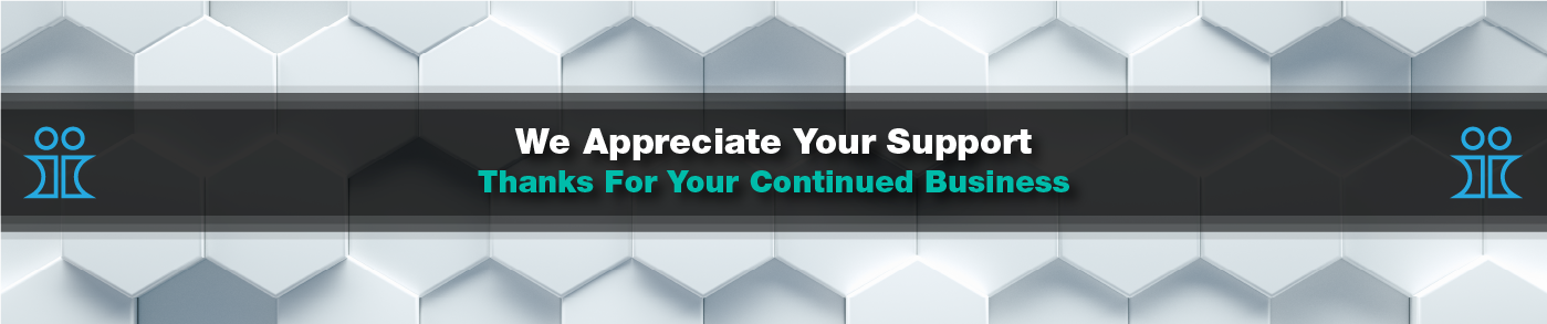 Account management area - thanks for your support and continued business