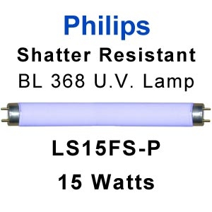 Philips Shatter Resistant 15w U.V. Lamp (LS15FS-P)