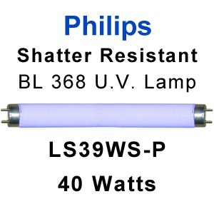 Philips Shatter Resistant 40w U.V. Lamp (LS39WS-P)