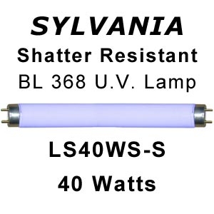 Sylvania Shatter Resistant 40w U.V. Lamp (LS40WS-S)