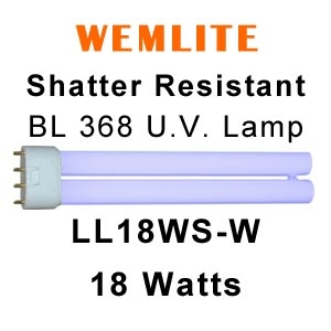 Wemlite 18w Shatter Resistant U.V. Lamp (LL18WS-W)