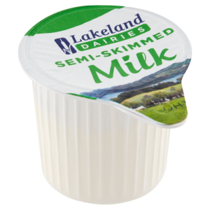 Lakeland Dairies Green Semi-Skimmed UHT Milk Pots (120 x 12ml)