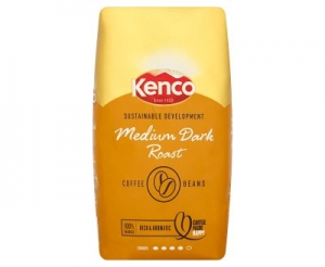 Kenco Sustainable Development Medium Dark Roast Coffee Beans (8 x 1 Kg)