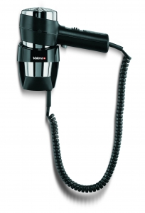 Valera Action Wall-Mounted 1600w Hair Dryer (Black and Chrome)