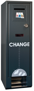 Compact III B2C Wall Mounted Change Machine (Banknote to Coin) - IV Supply Includes Upgraded NV9 Note Reader (Not Pyramid As Shown) 
