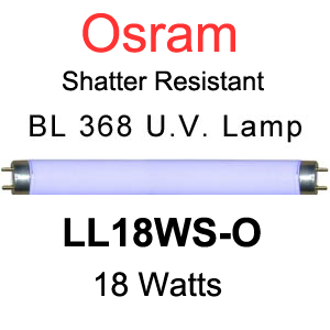 Osram LL18WS-O Shatter Resistant UV Lamp
