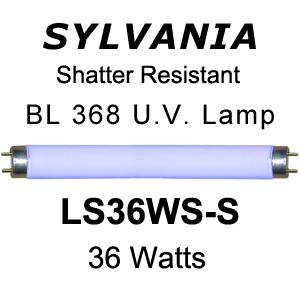 Sylvania LS36WS-S 36 Watts Shatter Resistant UV Lamp