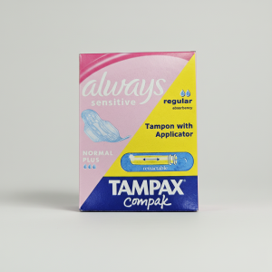 Combo Sani Pack - 1 Always Sensitive With Wings + 1 Tampax Compak (200 per case)