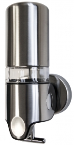 Lunar Single Soap Dispenser (grained stainless)