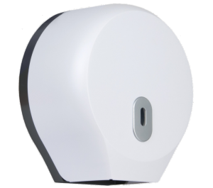 Lunar Mini Jumbo Toilet Roll Dispenser (White)