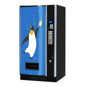 SandenVendo M-C48 Narrowstack Cold Drinks Vending Machine (8 Selection)
