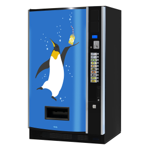 SandenVendo L-C4X Narrowstack Cold Drinks Vending Machine
