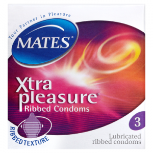 Mates Ribbed Condoms