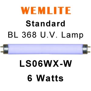 Wemlite 9" x 5/8" Dia. 6w U.V. Lamp (LS06WX-W)