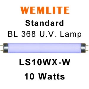 Wemlite 13.5" x 1" Dia. 10w U.V. Lamp (LS10WX-W)