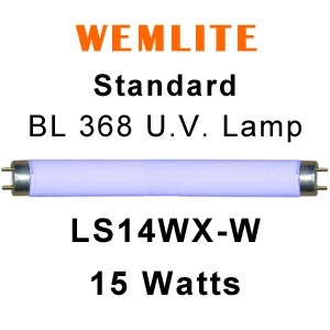 Wemlite 12" x 5/8" Dia. 15w U.V. Lamp (LS14WX-W)