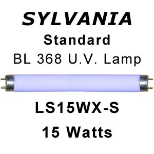 Sylvania 18" x 1" Dia. 15w U.V. Lamp (LS15WX-S)