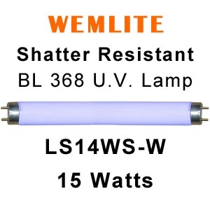 Wemlite 15w Shatter Resistant U.V. Lamp (LS14WS-W)