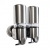 Lunar Grained Stainless Dual Soap Dispenser (Side View)