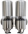 Lunar Dual Soap Dispenser in Grained Stainless