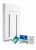 Period Poverty Dual Manual Vend Dispenser - Angled with Sanitary Products